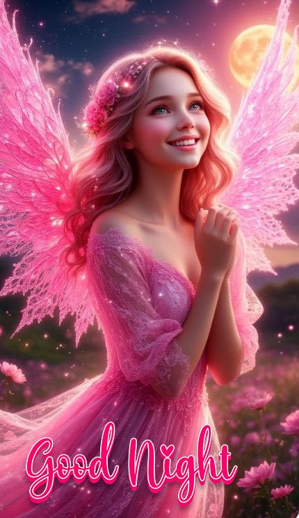angel good night images