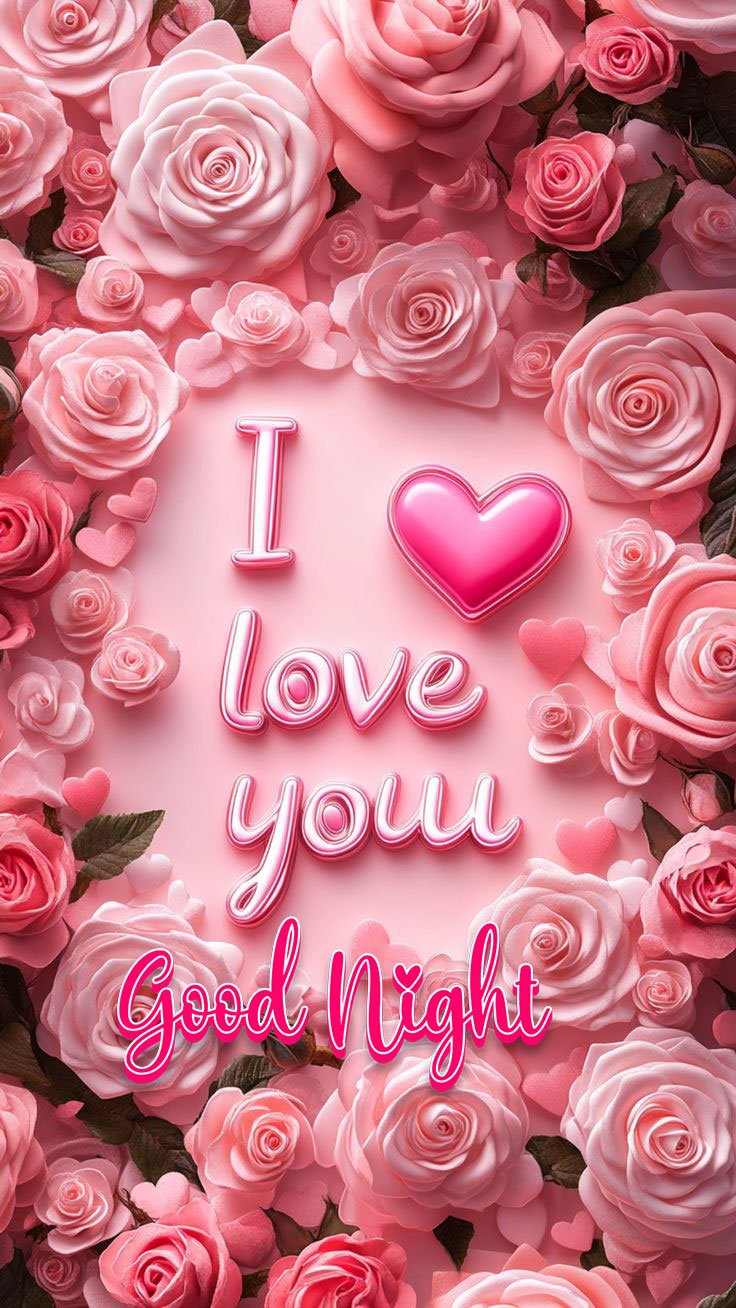 cute good night i love you image