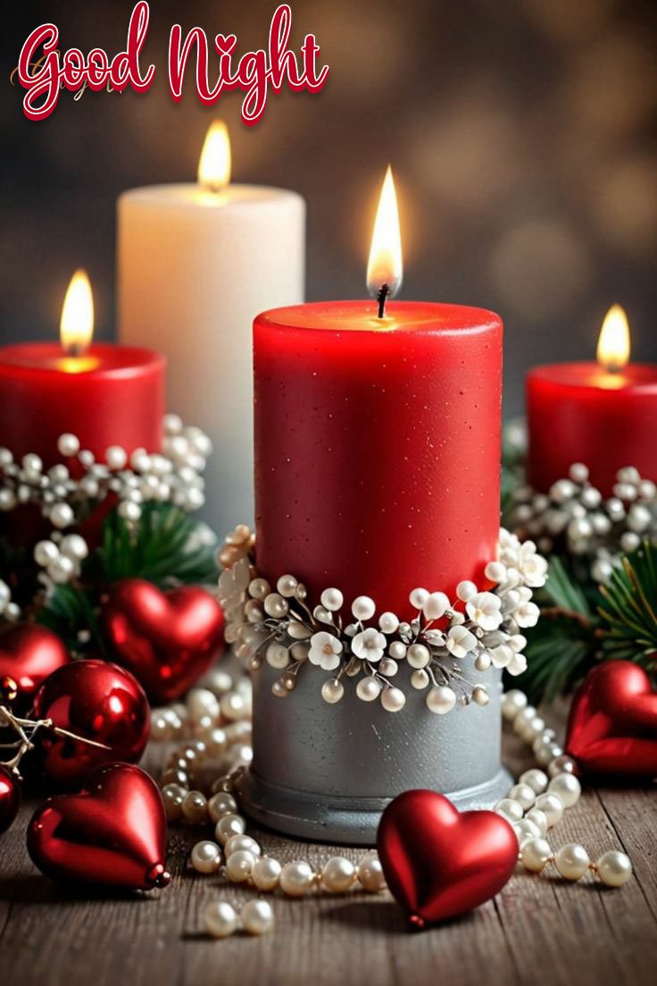 good night candle images hd