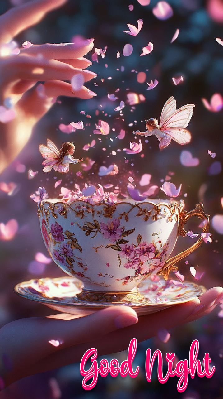 good night cute angel images