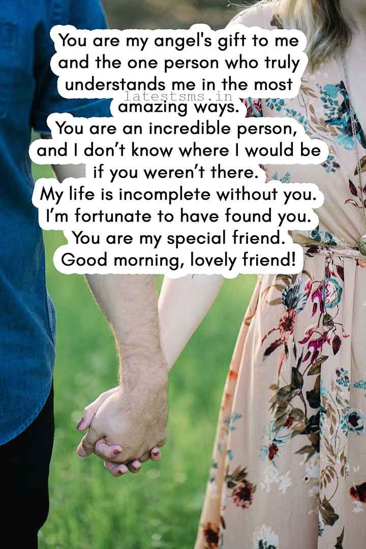 cute good morning message for a female friend
