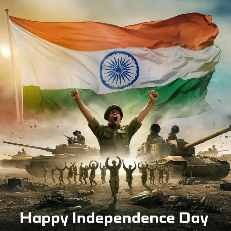 happy independence day photo army