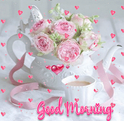 good morning flowers for a friend gif