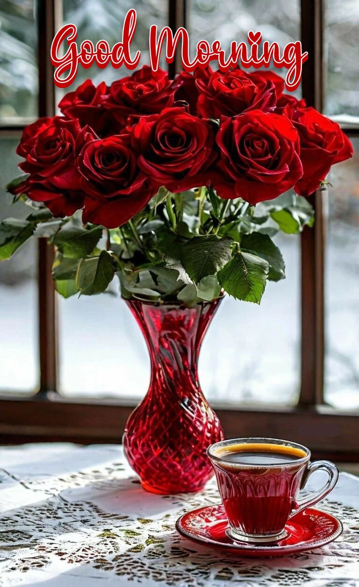 good morning friends rose images