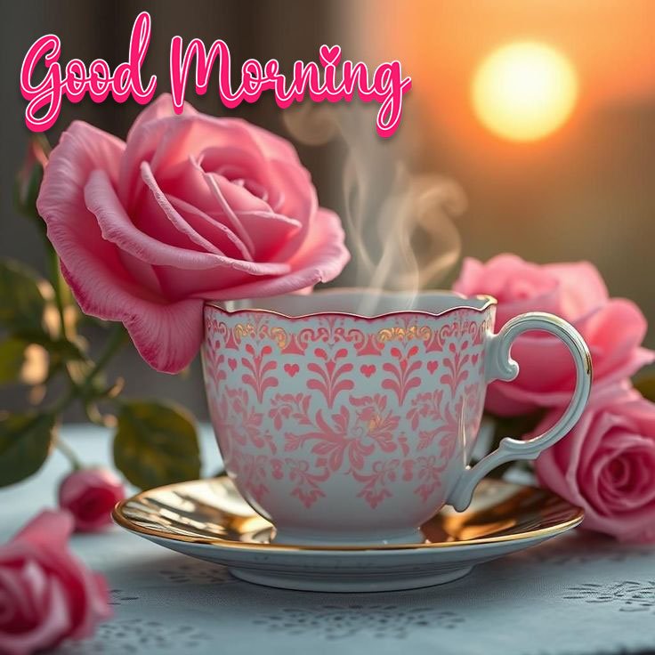 beautiful rose good morning images