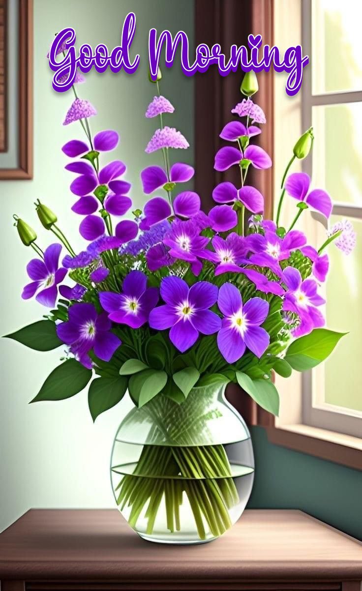 good morning with beautiful flowers images for whatsapp