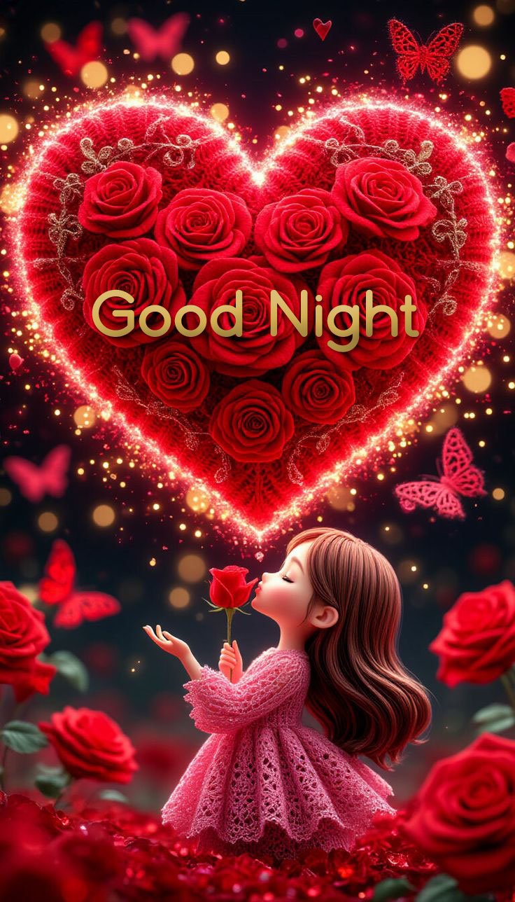 beautiful good night flowers for whatsapp