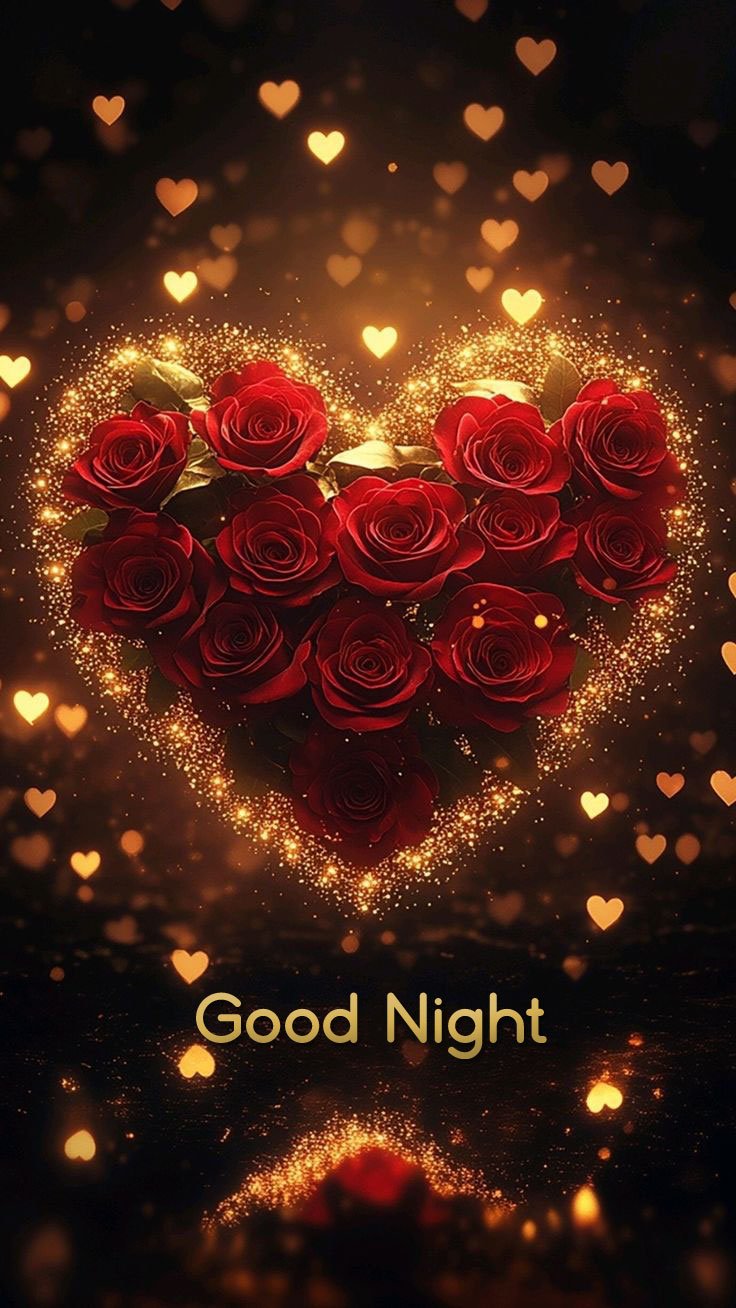 Good night rose images for whatsapp
