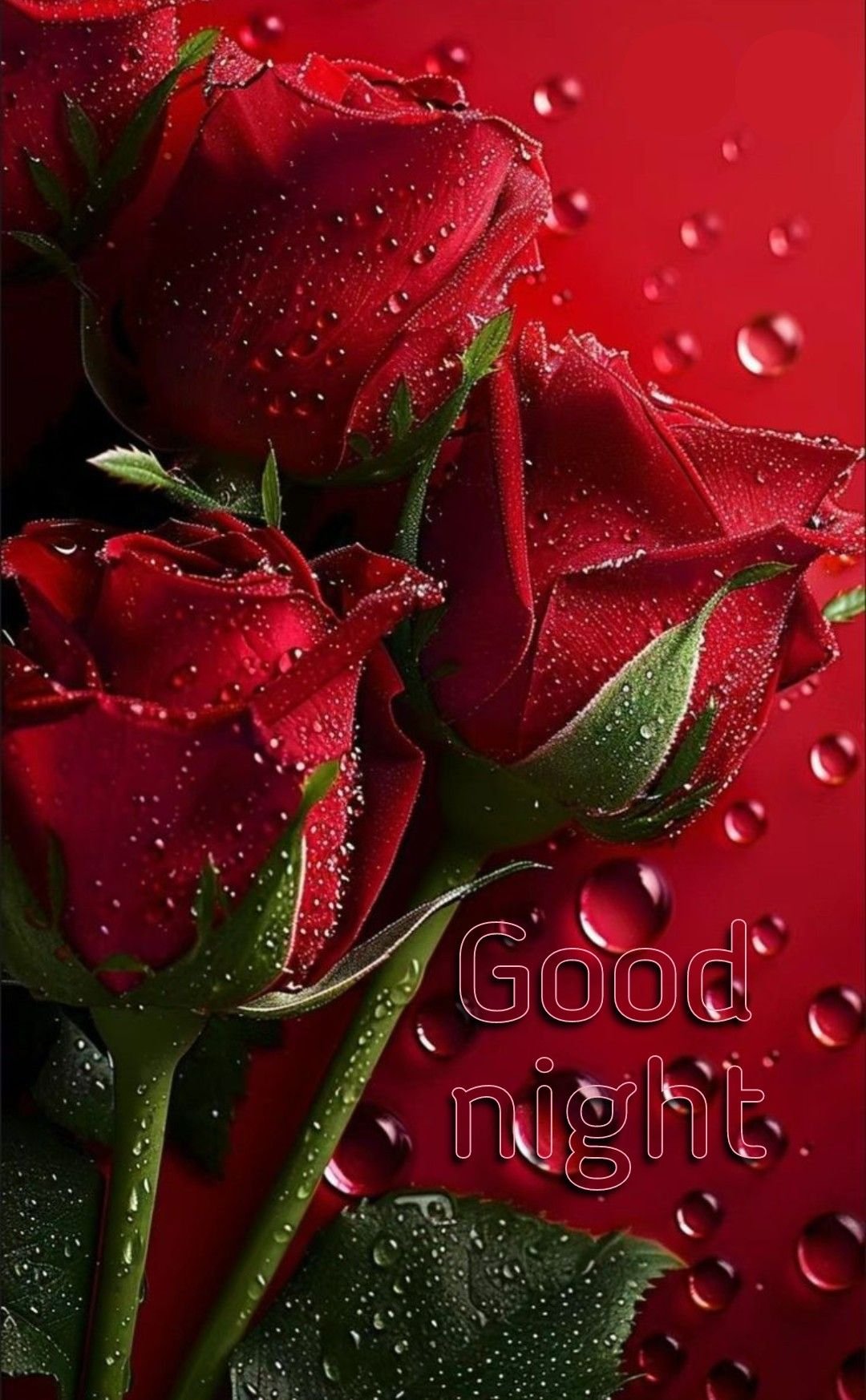 good night rose images