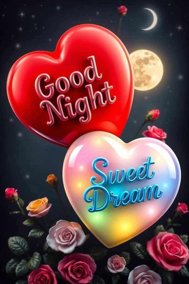 beautiful good night love images