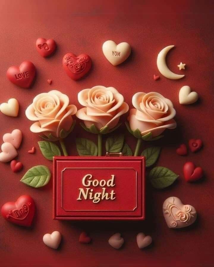 beautiful good night love images