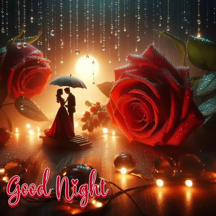 beautiful good night love images