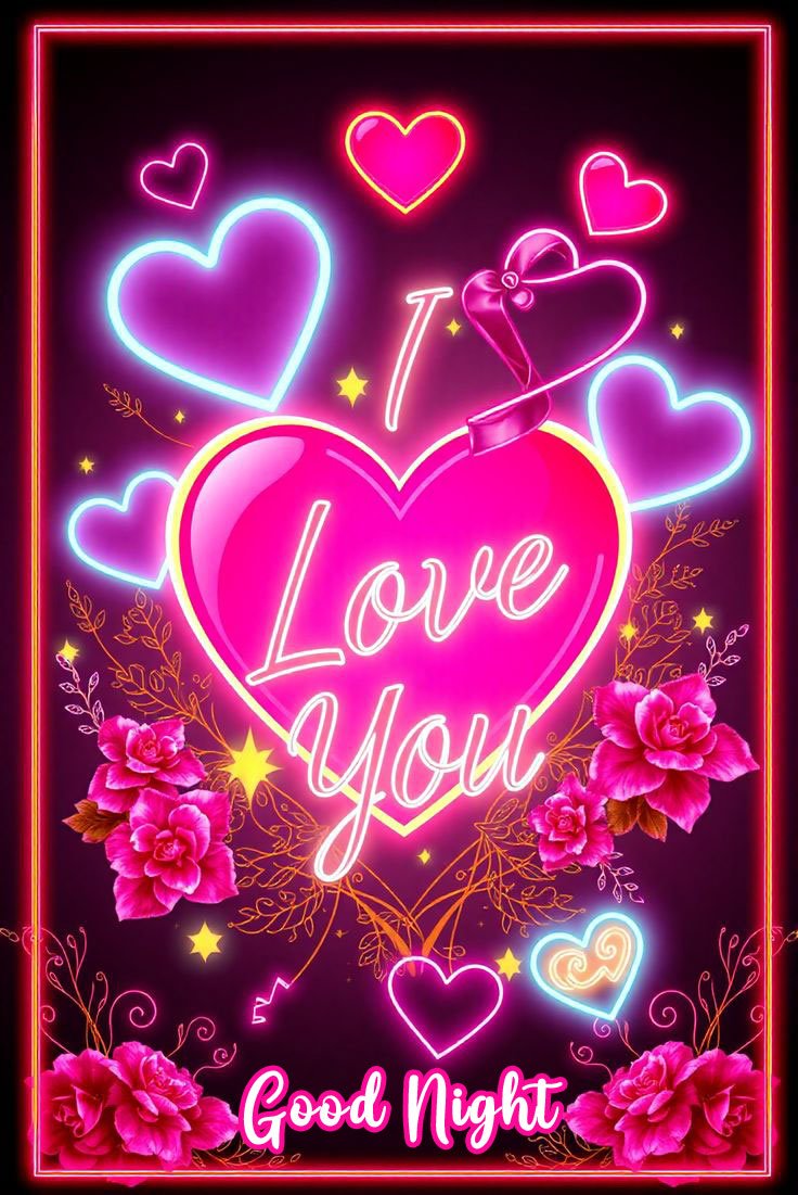 beautiful good night love images