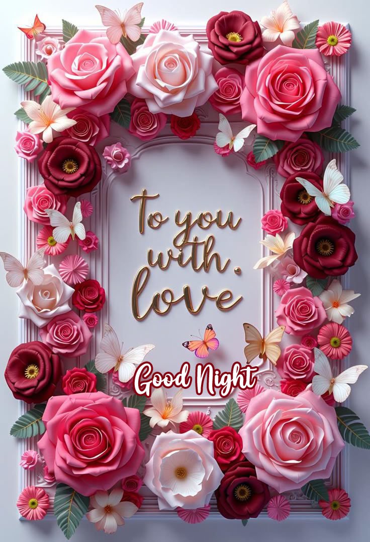 beautiful good night rose images for whatsapp