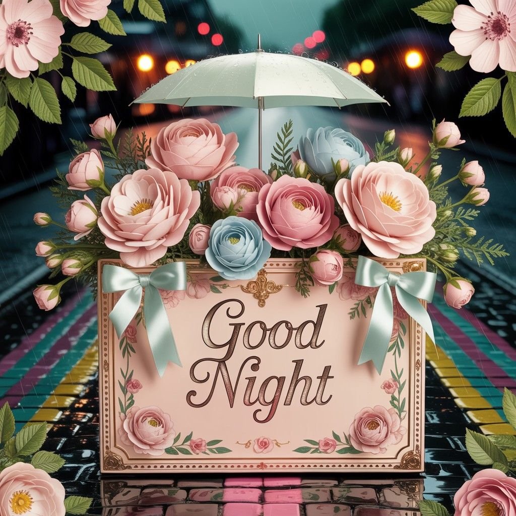 cute good night images