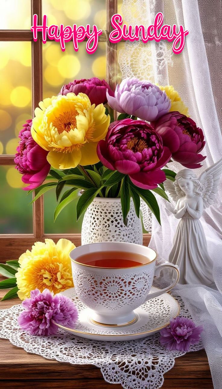 cute good morning happy sunday images