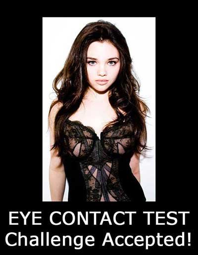 Eye contact cute girl funny memes jokes