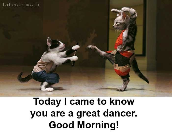 Morning laughs for friend and girlfriend