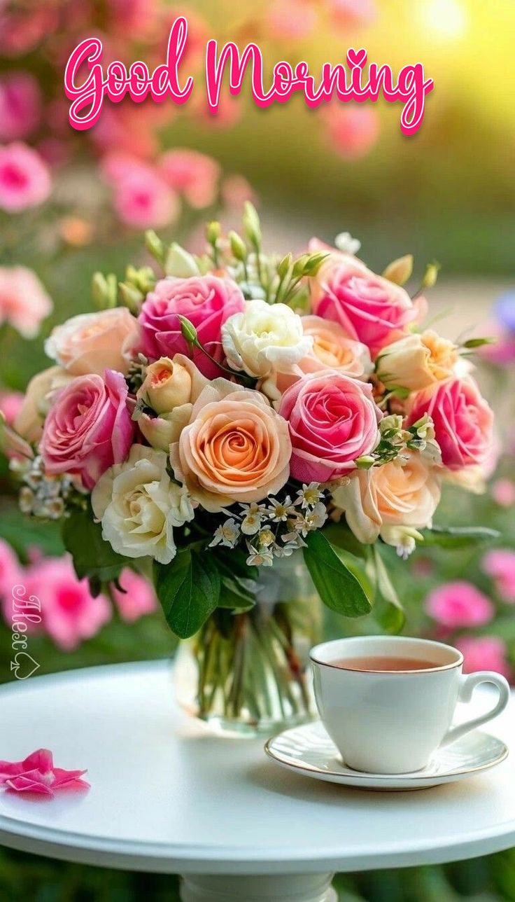 good morning flower images for her