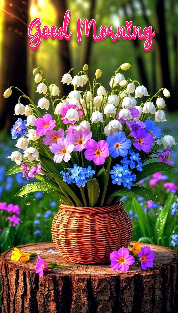 new good morning flowers images