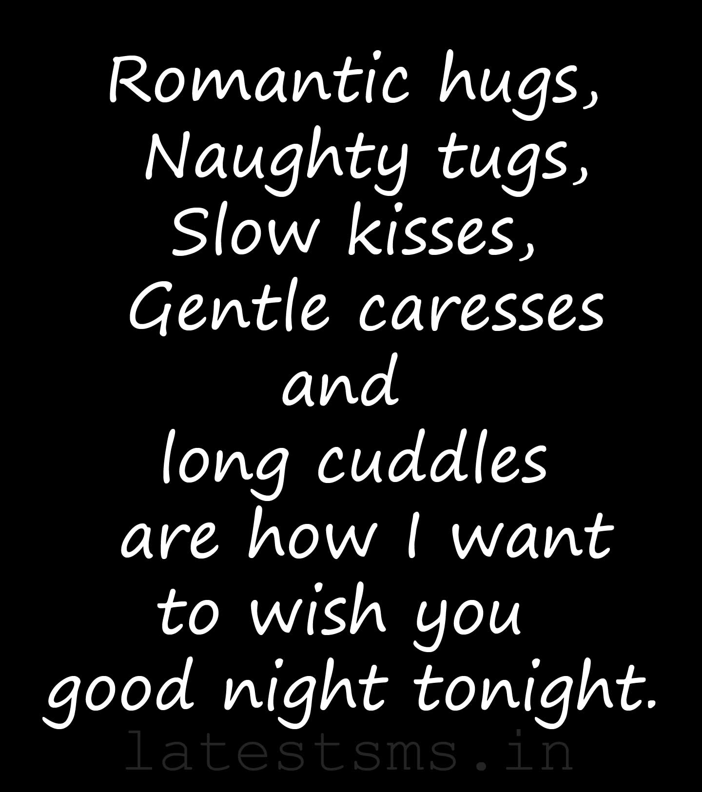 Romantic good night wishes for girlfriend