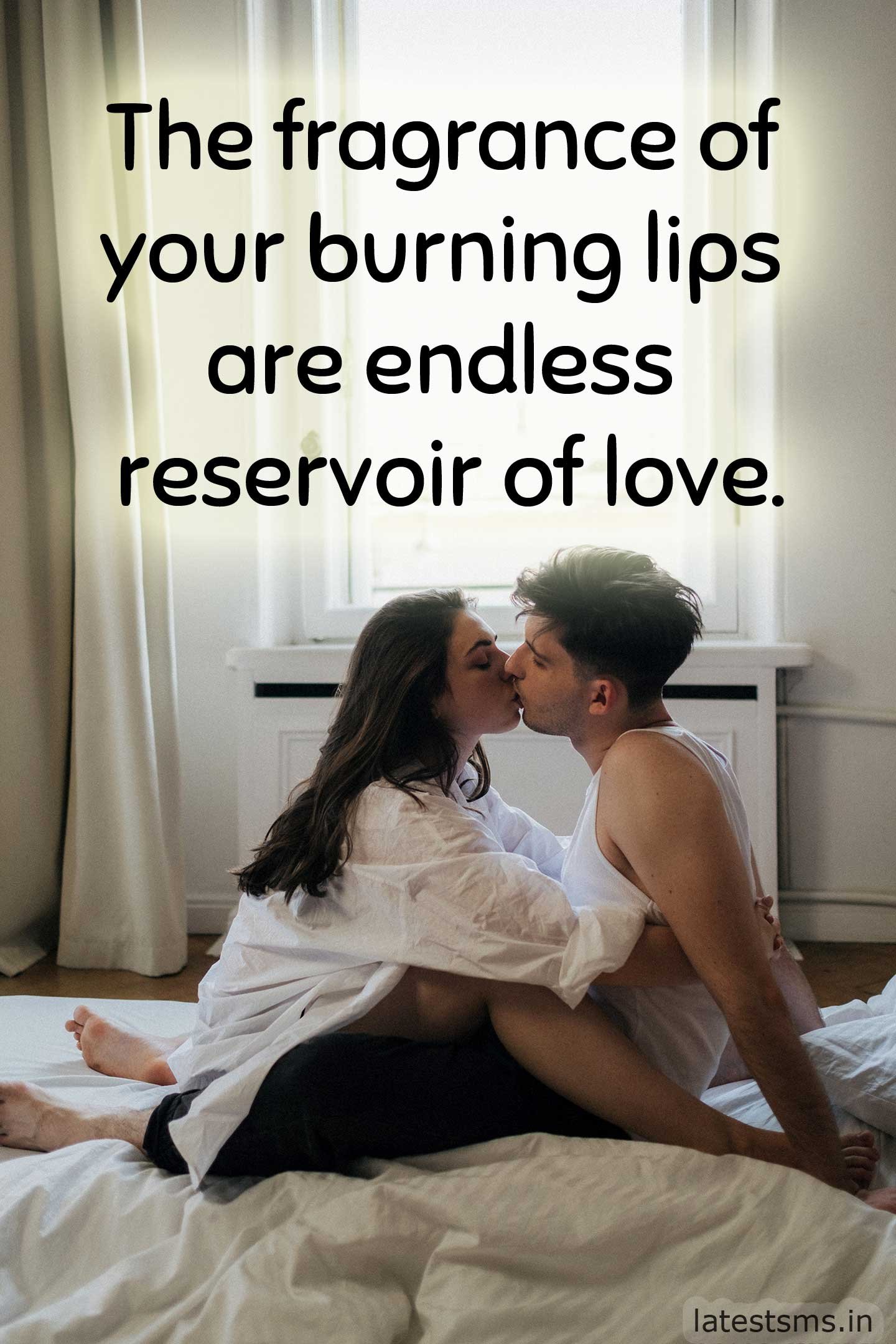 Flirty kiss text message to tell your girlfriend and boyfriend