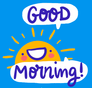 Funny beautiful cute good morning gif