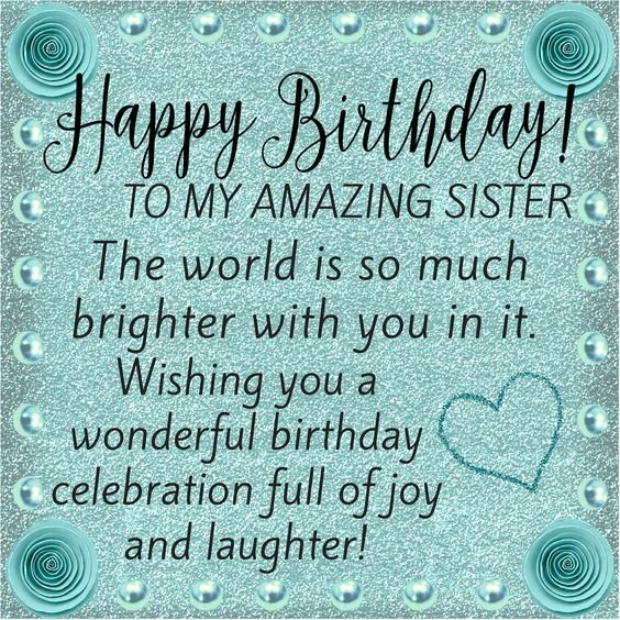 Happy birthday sister picture