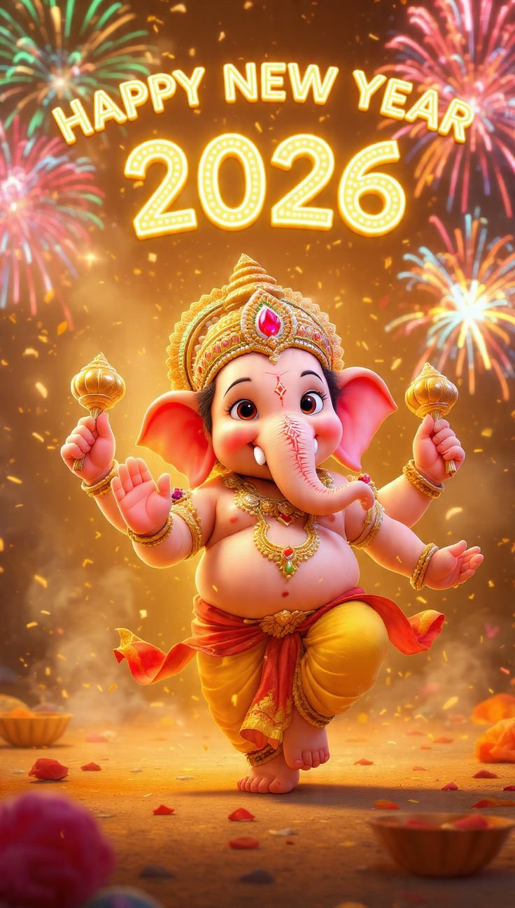 happy new year ganesha images 2026