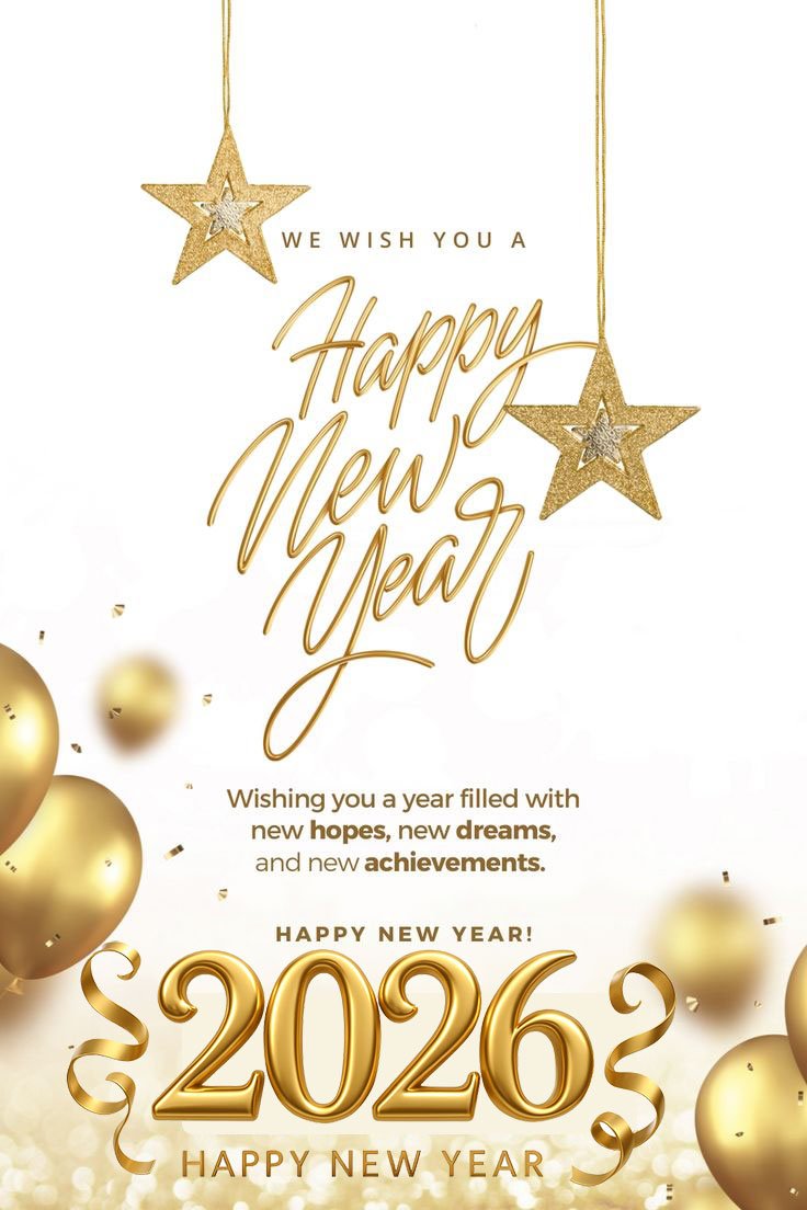 happy new year hd wallpaper 2026