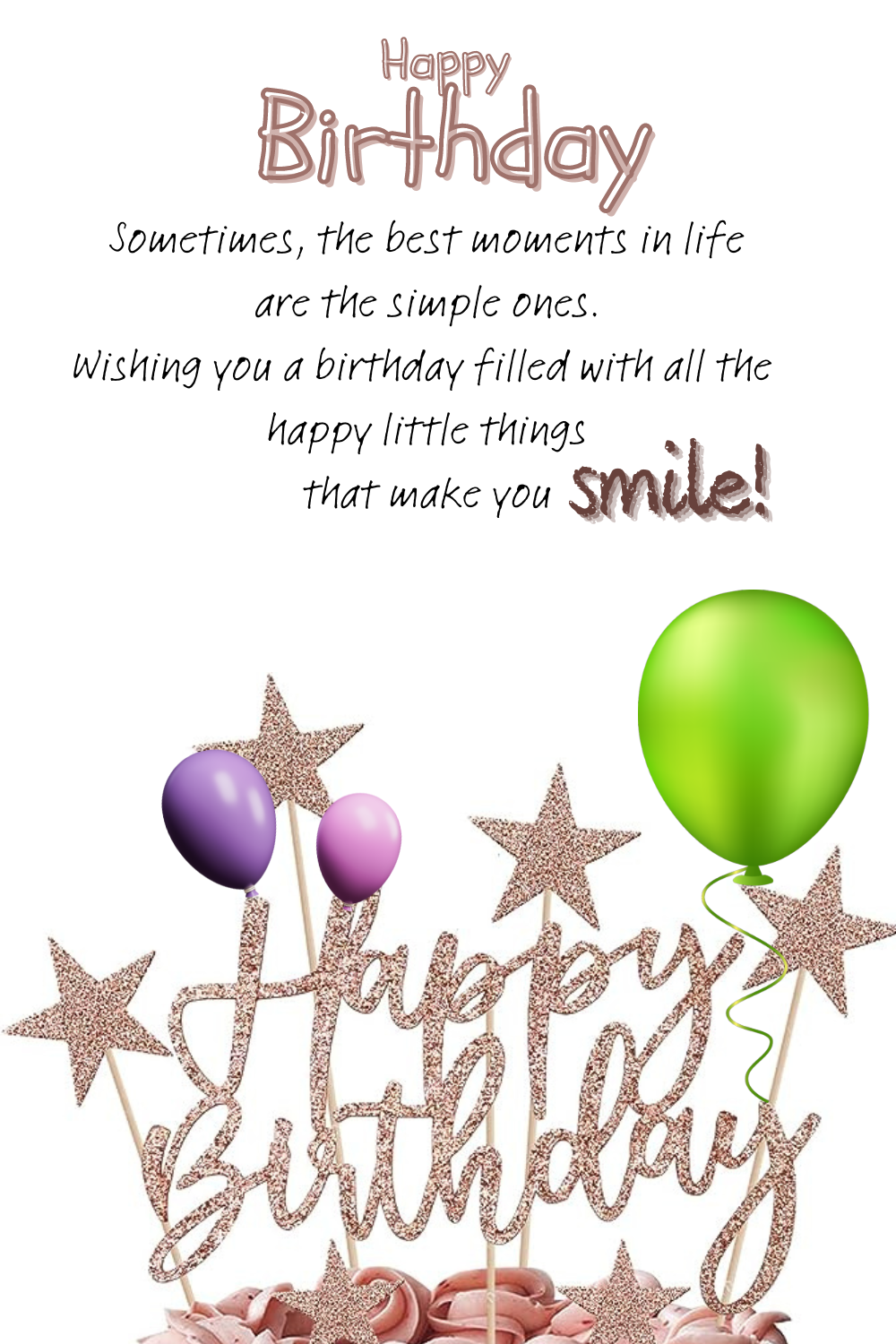Simple birthday wishes