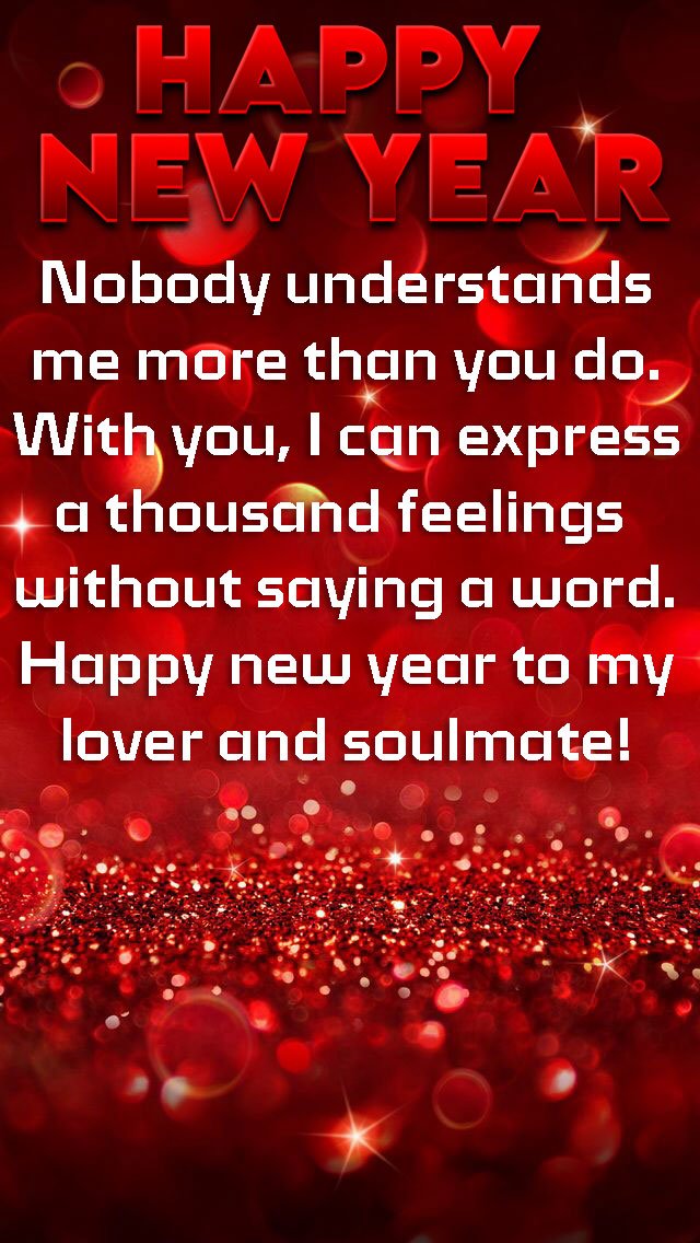Warm New Year greetings to express your deep love for your girlfriend or wife.