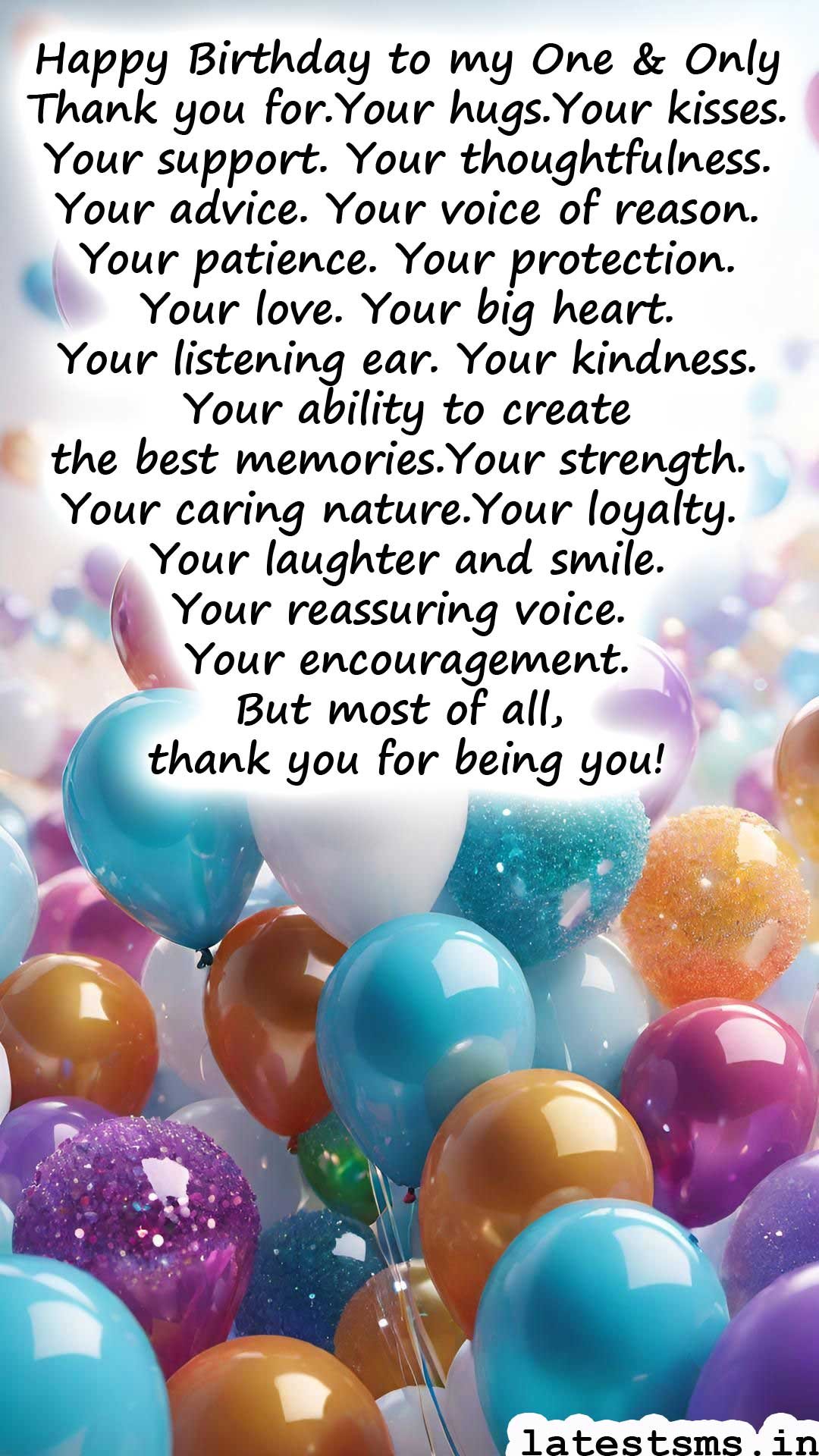 Thanks giving for birthday wishes to husband