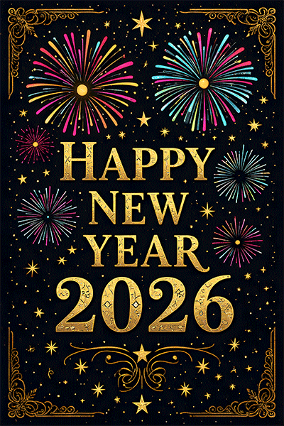 animated cute happy new year gif 2026