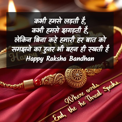 unique raksha bandhan quotes in hindi