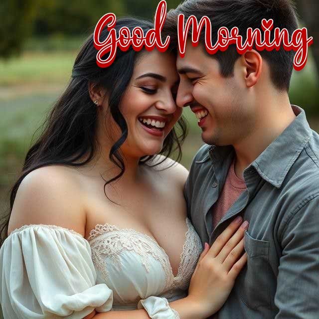 good morning romantic couple pic